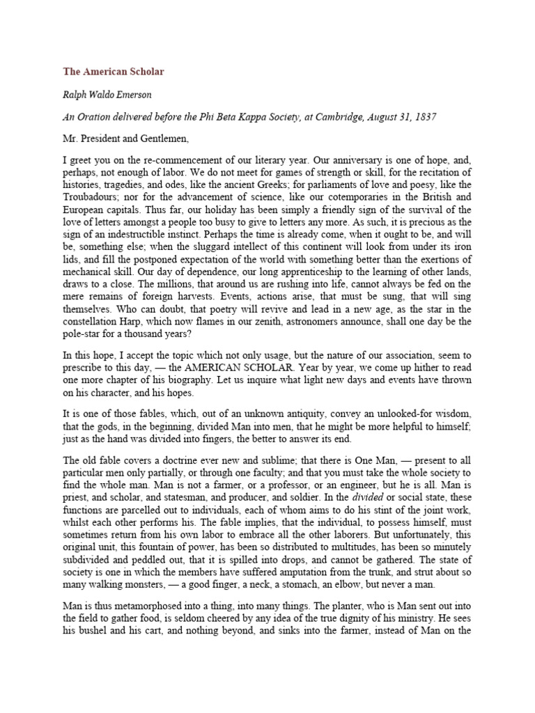 Editors of The American Scholar