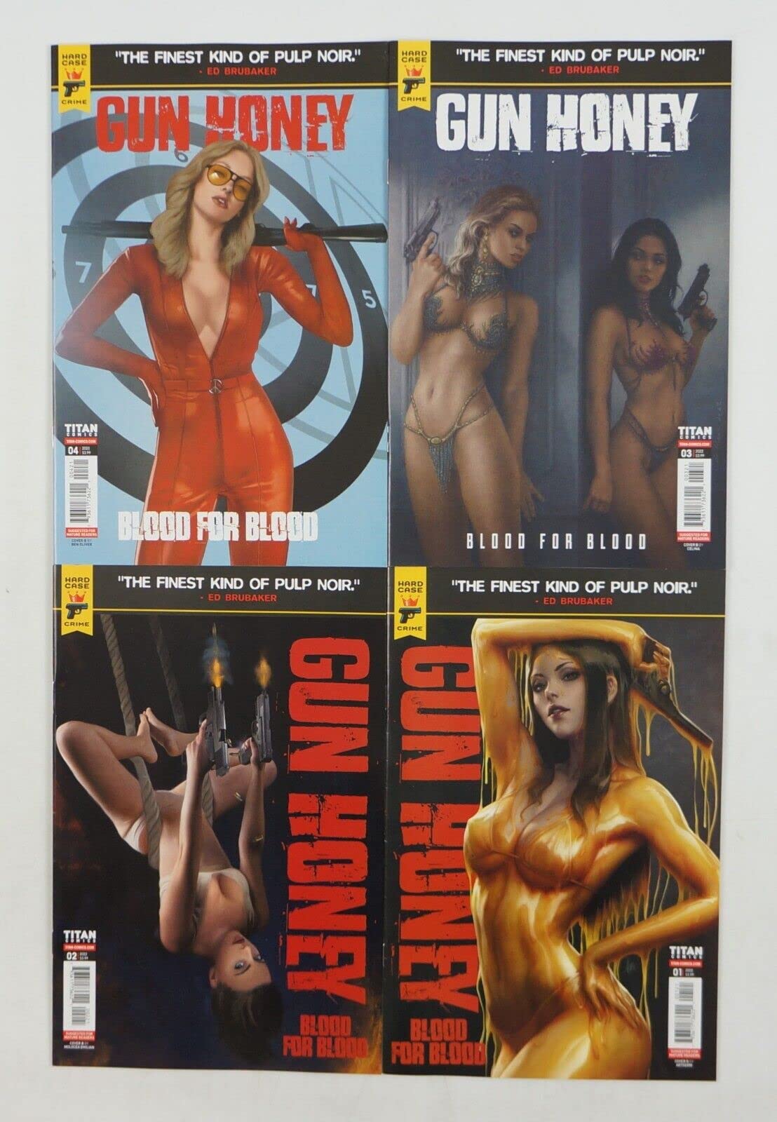 Gun Honey Blood for Blood #1 2 3 4 full set