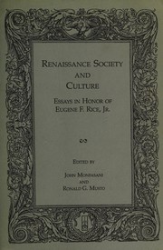 Renaissance Society and Culture
